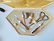 BOÎTE À COUTURES ANCIENNE MANQUE UN ÉLÉMENT VINTAGE