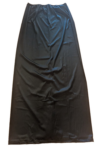 Black nylon tricot - tricot, slip