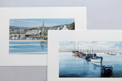 Aquarelle déco marine