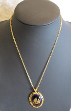 Pendentif ovale porcelaine