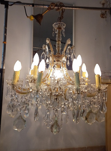 Rare lustre vintage - lustre, panier