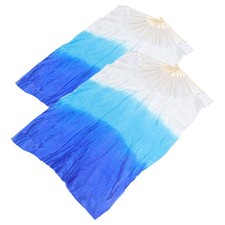  1 paire d'éventails en soie