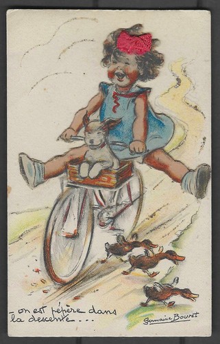 Carte postale germaine - postale,