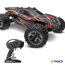 Traxxas Rustler 4x4 Vxl Rouge Rtr 4WD Stadium Truck sans Brosse TRX67376-4-RED