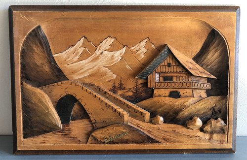 Ancien tableau bois - ancien,