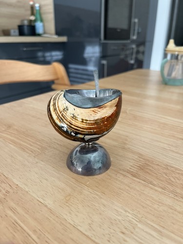 Salière ancienne coquillage