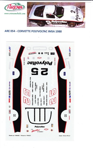 Decal corvette polyvoltac - corvette,