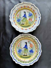 2 assiettes anciennes creuses