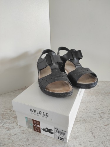 Paire chaussures cuir - paire, en
