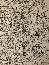 Dessin Encre Graffiti Peinture Signé 1991 A Identifier Lettrage Graff Street Art