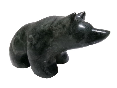 Sculpture ours inuit pierre - sculpture,