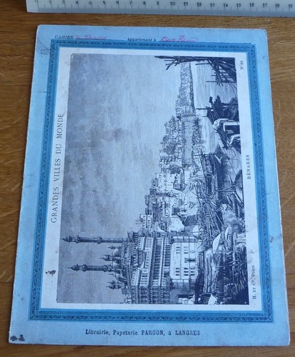 Ancien protège cahier - ancien, protège-cahier