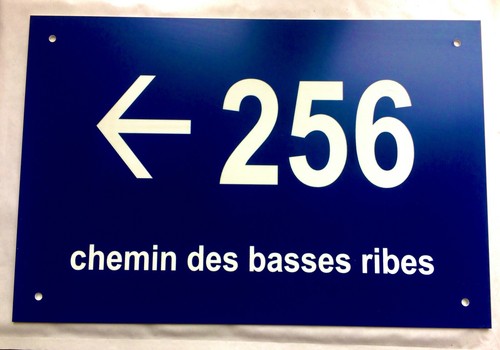 Plaque pvc numero - numero, de