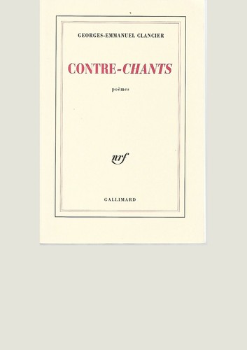 Contre chants poemes - -,