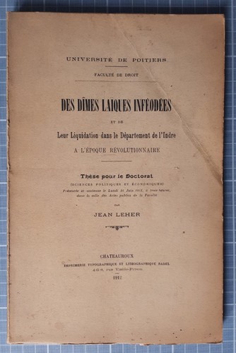 Jean leher dîmes laïques - leher,