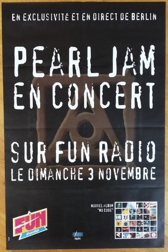 Pearl jam affiche - jam, concert