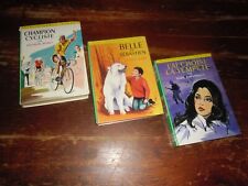 A VOIR ! LOT 3 ANCIENS LIVRES ENFANTS " COLLECTION BIBLIOTHEQUE VERTE " 1963/68