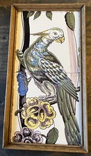 Faience de Lille ou Delft Carreaux Céramiques Perroquet XVIIIe 18th