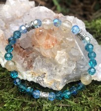 Bracelet Swarovski Perle Bleu