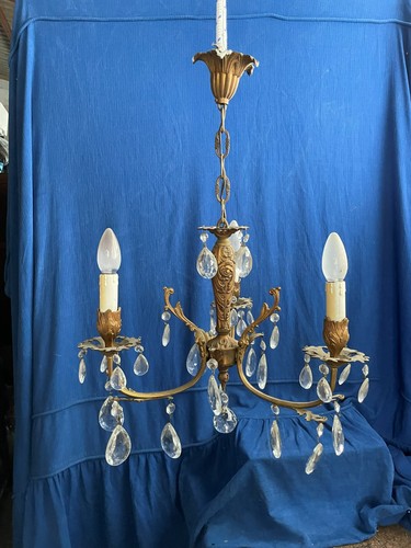 Lustre bronze pampilles - lustre, et