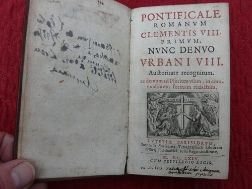 1664 pontificale romanum - 1664,
