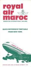Royal Air Maroc US timetable