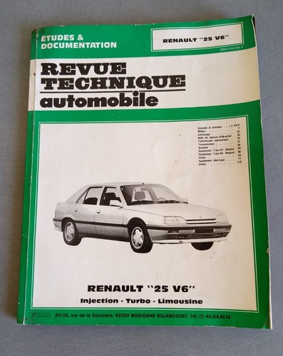 Revue technique renault v6 - technique,