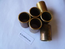 LOT 6 tubes laiton Ø 31,75 mm (= 1"1/4) X 27 mm X long. 41 mm - bricolage
