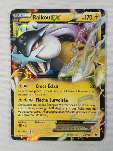 Carte pokémon raikou - pokémon, ex
