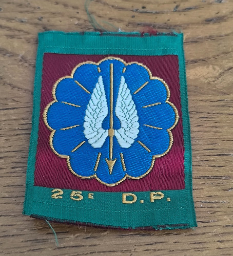 Insigne ecusson tissu dp - 25°,