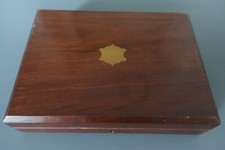 Bel ensemble à dessert argent anglais dans superbe coffret bois