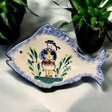 Ravier vintage en faïence de