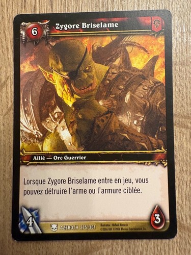 Carte 275 zygore - 🇫🇷,