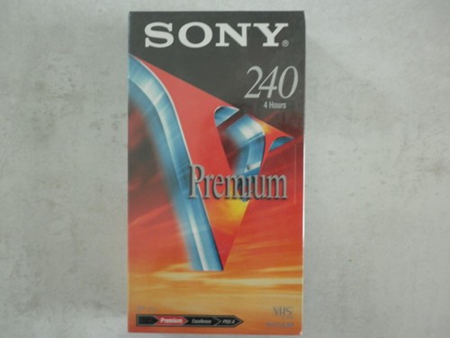 Cassette vhs sony premium 240 - vhs,