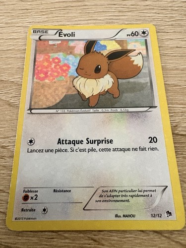 Carte pokémon evoli - carte,