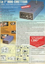 publicité Advertising 0421 1986 Multiforma  le 1° mini émétteur vidéo tv tous pr