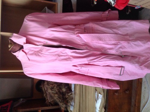 Superbe parka imper rose - l, rose.