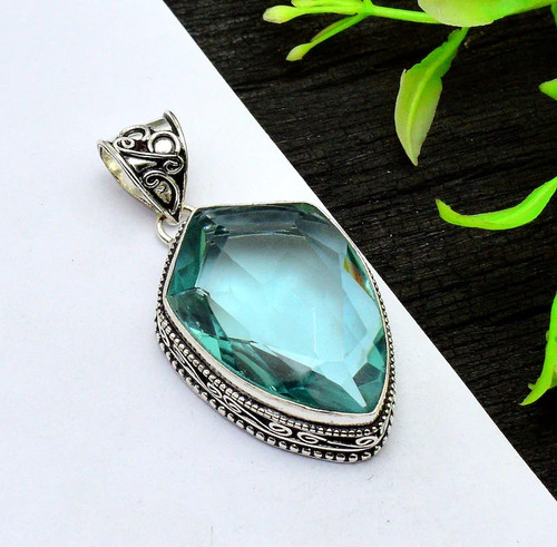 Aquamarine gemstone handmade - aquamarine,