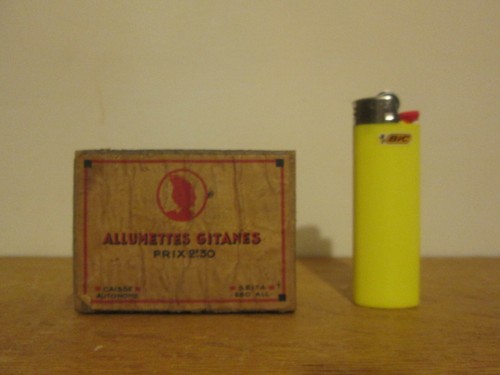 Boite allumettes gitanes - d'allumettes,
