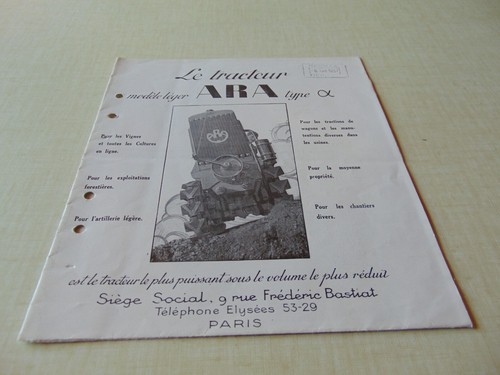Prospectus brochure tracteur