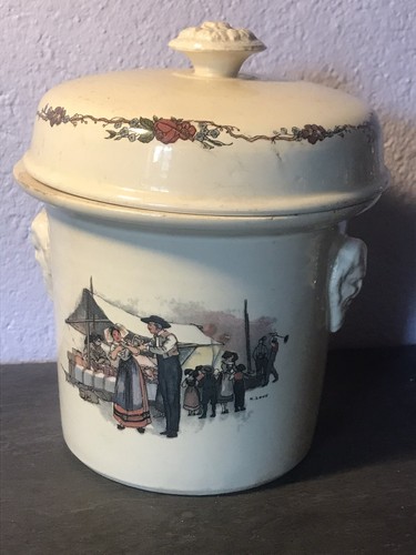 Ancien gros pot foie gras - foie,