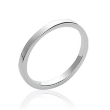 Bague Alliance Fil Carré 2MM