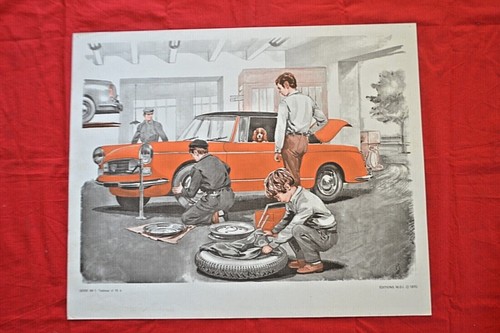 Ancienne affiche scolaire - , mdi