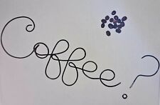 Plusieurs couleurs ~ panneau à café en métal mot fil art mural ~ décoration maison cuisine café