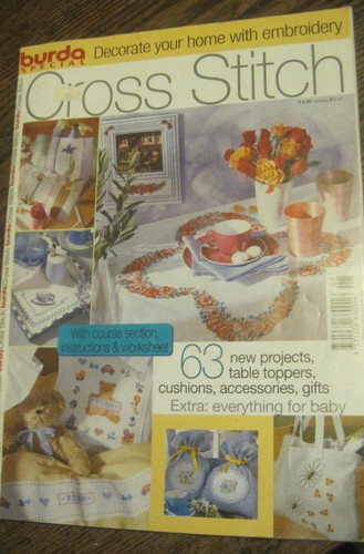 Vtg burda special cross - cross, stitch