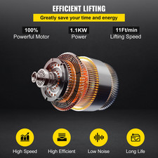 Palan Électrique À Chaîne Palan À Grue Monophasé Charge 1 T Levage Max 4 M