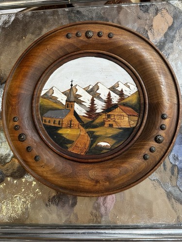 Tableau mural rond - tableau, bois