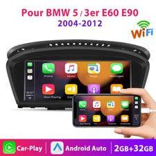 CarPlay Autoradio Pour BMW 5er E60 E61 E63 E64 E90 E91 E92 4G Android GPS CCC BT