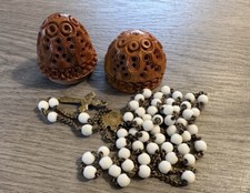 Chapelet ancien avec boîte en