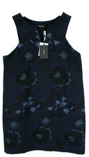 Robe Takeda COP COPINE Femme (UE) 40 Sans Manches Bleue Fleurie Midi Rigide